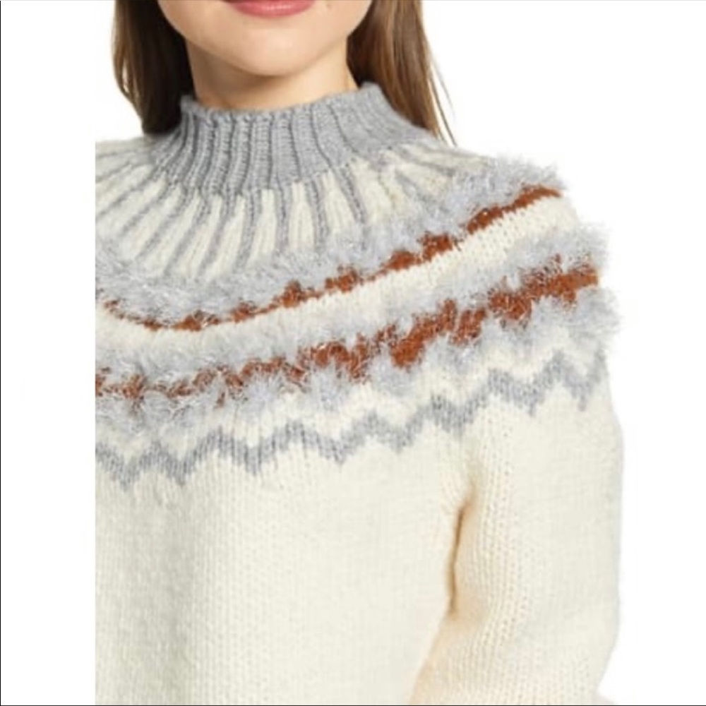 Lou & Grey Fair Isle Gorgeous Sweater Oversized Size X Large - Picture 2 of 16